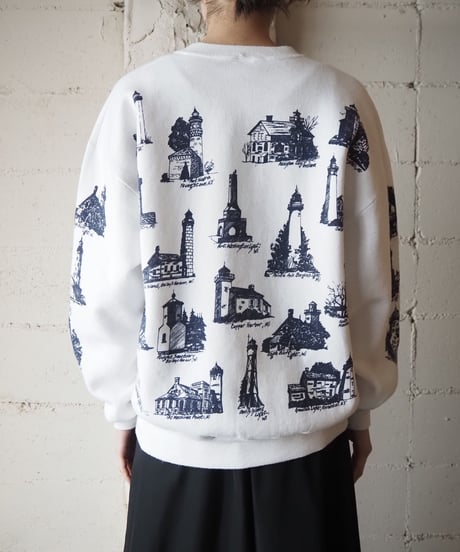 Light House Pattern Sweat WHNV