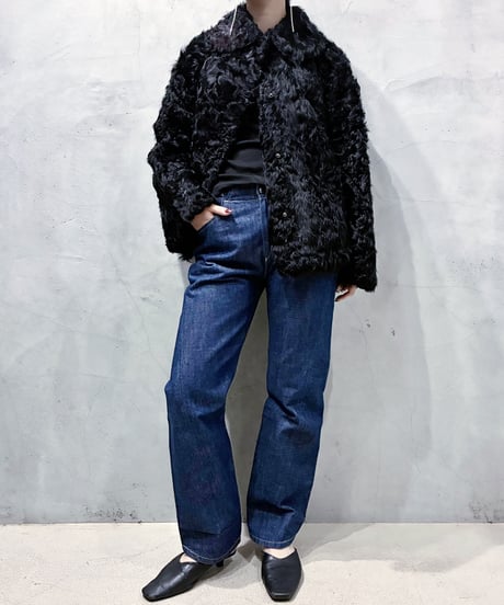 Max Mara Lamb Fur Jacket BK