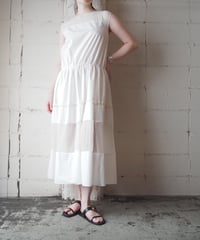 WEEKEND MaxMara French Sleeve Gathered Dress WH