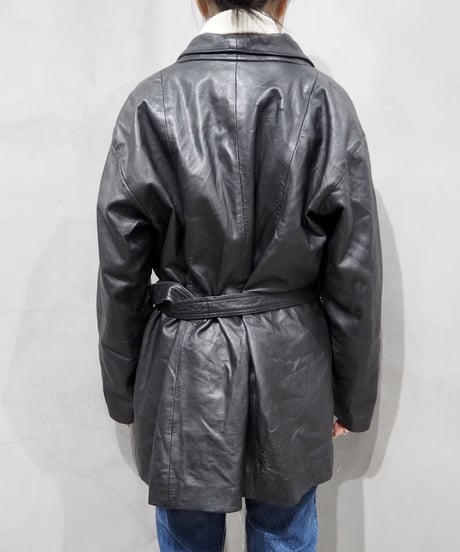 Leather Belt Jacket BK