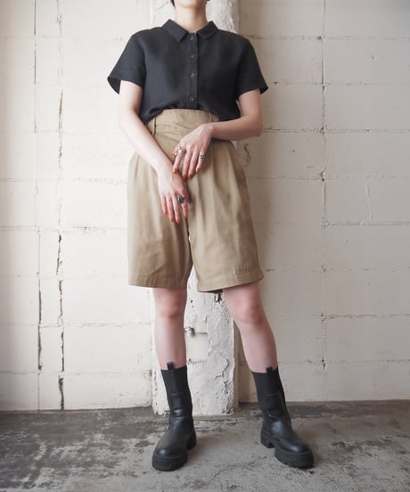 S/S Linen Shirt BK