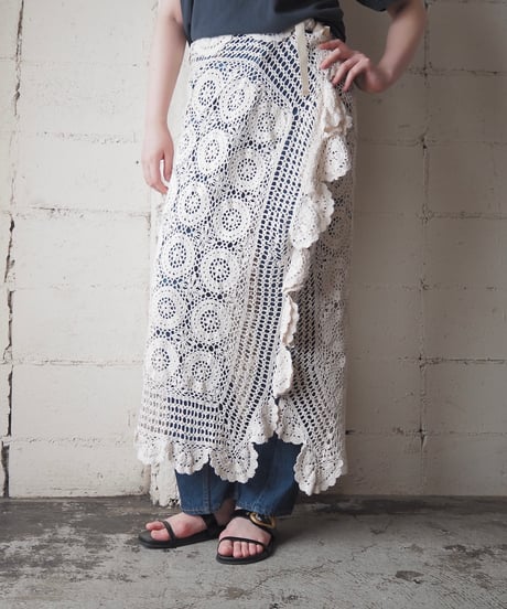 Remake Euro Vintage Crochet Over Skirt IV