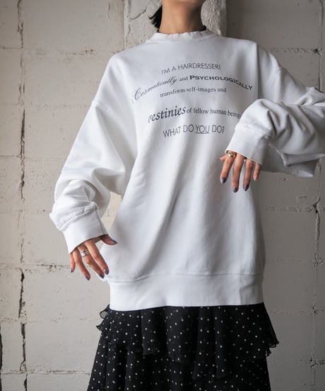 I'MA HAIRDRESSER! Print Sweat WH