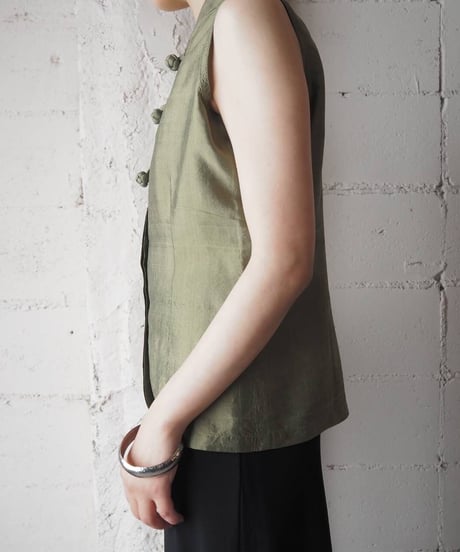 Sleeveless China Blouse YGR