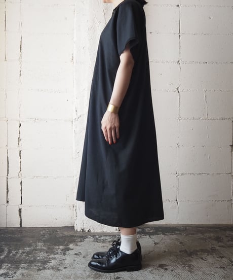 1930~40's Euro Short Sleeve Night Dress BK