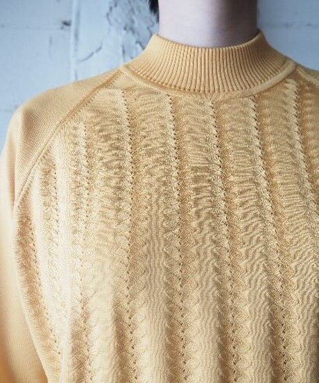 Mock Neck Pattern Knit YE