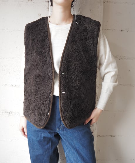 KENZO Jeans Boa Lining Denim Vest NV DBR