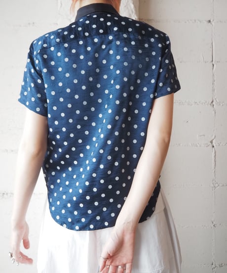 tricot COMME des GARCONS Polka Dot Shortsleave Shirt NVWH