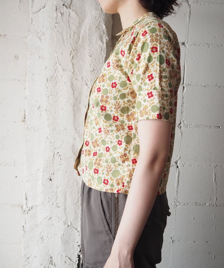 1950~60’s Flower Pattern Shirts IV GN RD