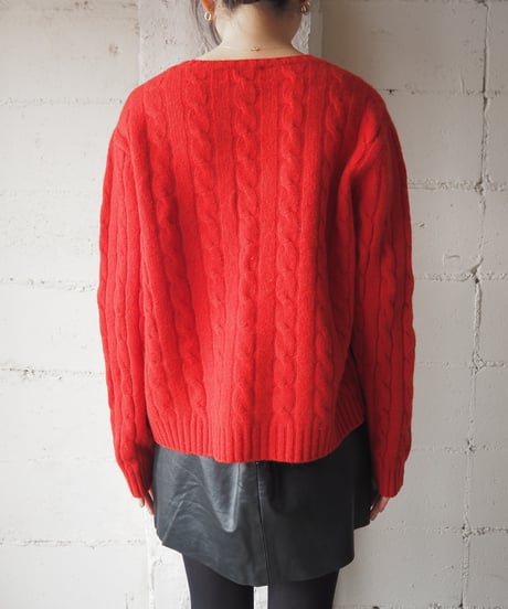 LAUREN RALPH LAUREN PETITE Wool Cable Sweater RE