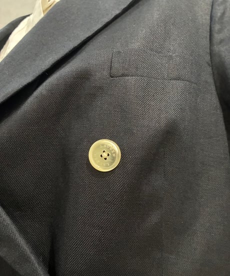 LAUREN Double Breasted Linen Jacket BK