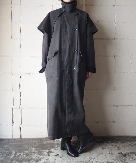 Corduroy Collar Western Coat BK