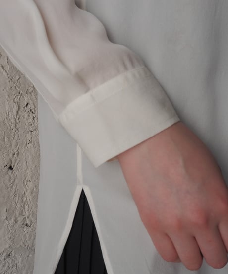 Ralph Lauren Silk Band Collar Shirt IV