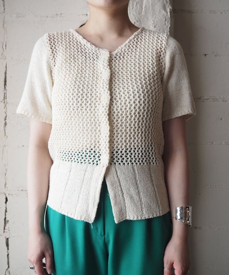 Crewneck S/S Cardigan IV