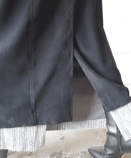 Fake Suede Shirt Dress BK