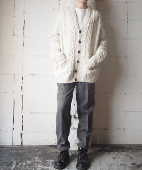 Vneck Fisherman Knit Cardigan IV