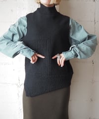 JUNYA WATANABE Patch Work Knit Vest BK