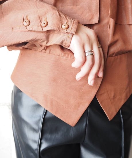 Pleated Design Satin Blouse BR