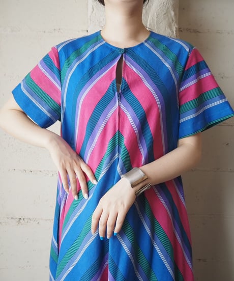 1960-1970's Front Zip Design Dress
