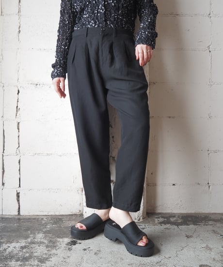 tricot COMME des GARÇONS 2 Tuck Slacks BK