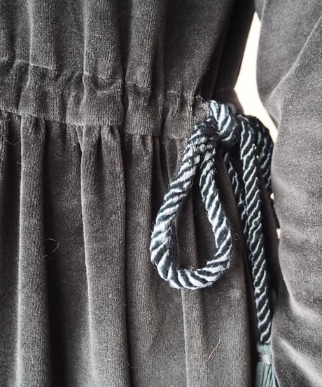 West Gather Velour Dress BK