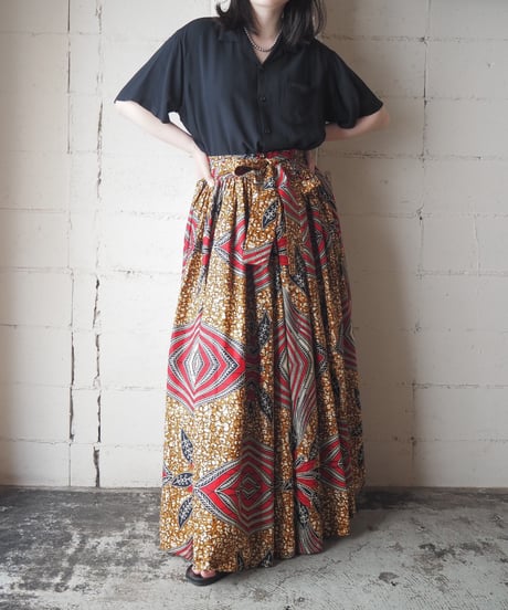 African Batik Skirt RE BR