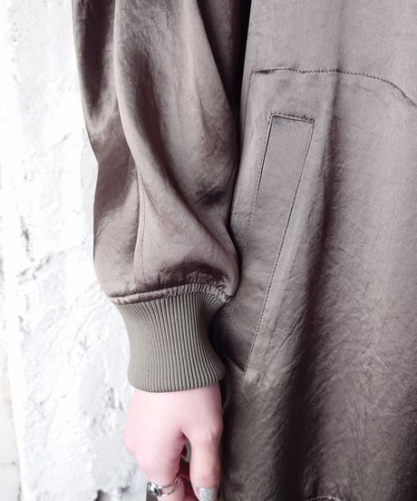 【Orfeo ORIGINAL】Satin Blouson Coat