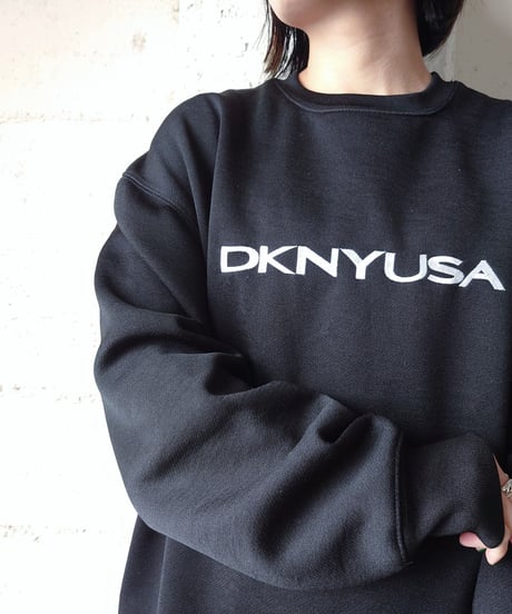 DKNY Logo Embroidery Sweat BK