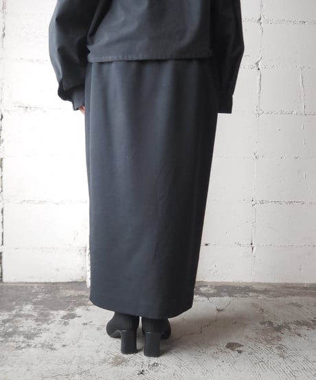 Front Button Tight Skirt BK
