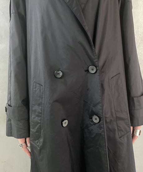 Nylon Trench Coat BK