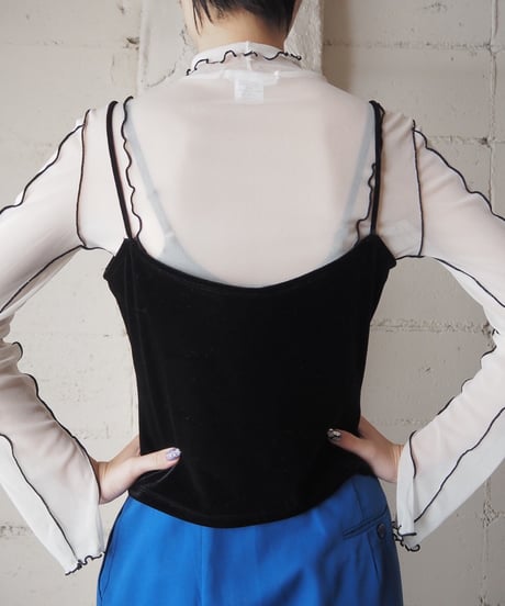Velour Camisole BK