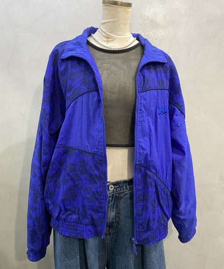 Reebok Grass Pattern Nylon Jacket BLBK