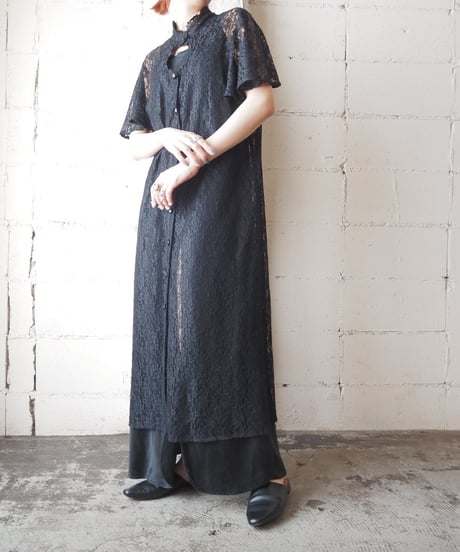 Peekaboo Lace Dress BK
