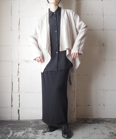 Made in Italy Linen Drape Jacket BE