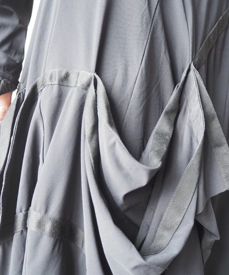 MARITHÉ FRANÇOIS GIRBAUD 3D Design Hem Dress BK