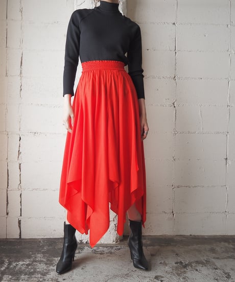 Design Slit Flared Skirt RE