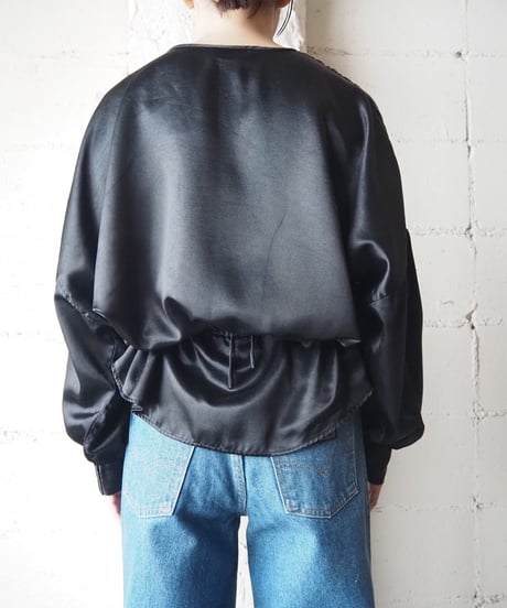 Satin Waistmark Blouse BK
