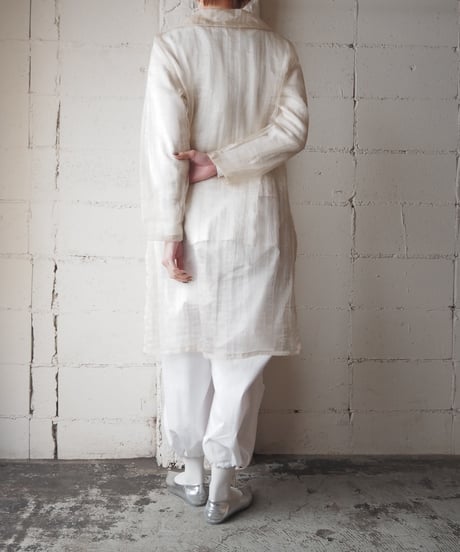 Open Collar Sheer Coat IV