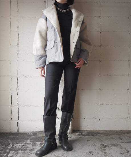 Nylon×Boa Stand Collar Jacket GRIV