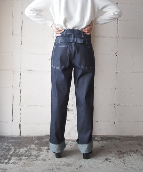 White Stitch Trousers Working Denim NV