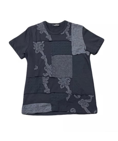 tricot COMME des GARCONS Patchwork Wool Tee BK