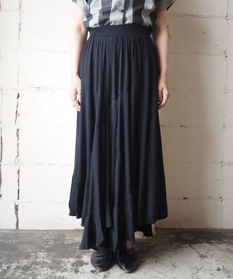 1980's Asymmetric Skirt BK