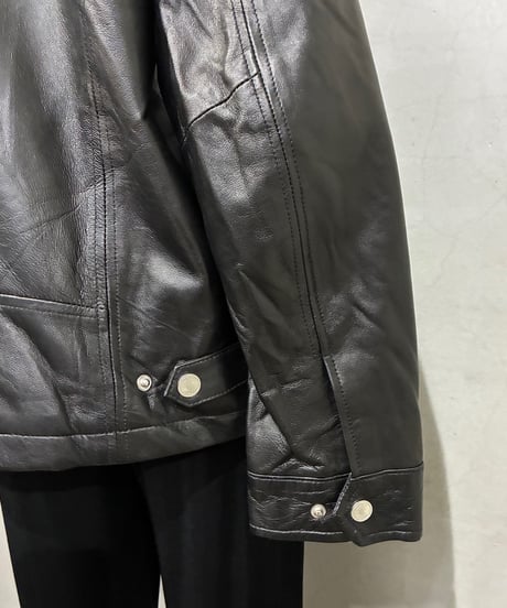 MICHAEL KORS Zip Up Leather Jacket BK