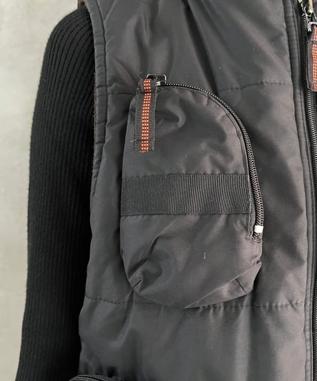 Many Pocket Nylon Vest BK