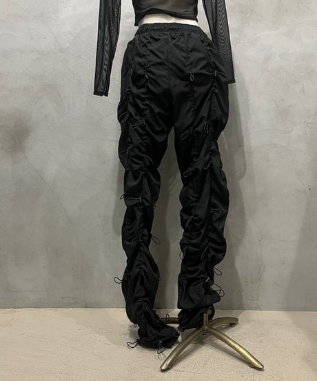 Many Drawstring Design Pants BK