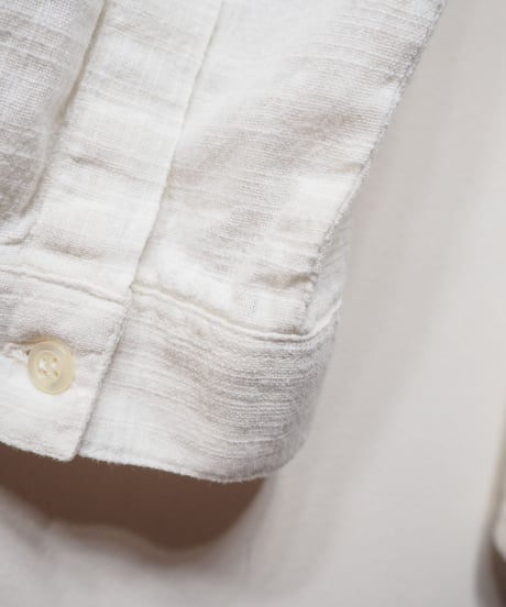 Pleated Front Stand Collar Shirt IV