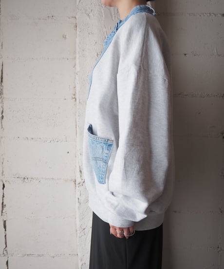 1990's JERZEES Remake Denim Docking Sweat LGR