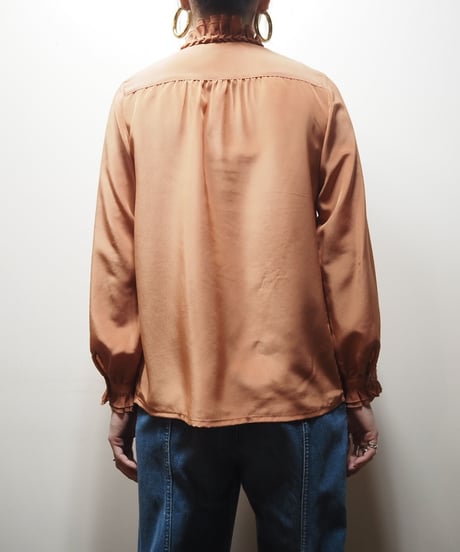 Frilled Stand Collar Blouse OR