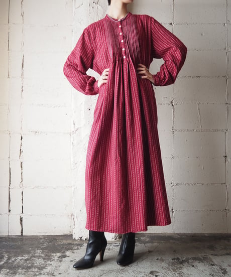 L.L.Bean Pleated Bosom Dress RE