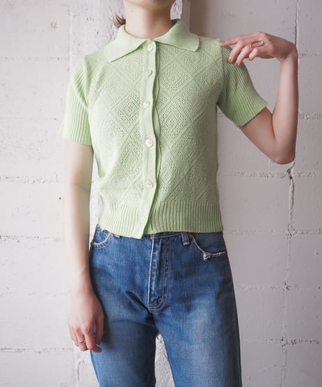 Short Sleeve Polo Knit LGN